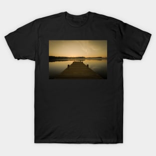 Sunrise on lake T-Shirt